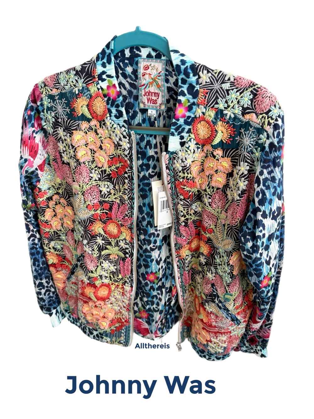 Rare  NWT Johnny Was ARONA Bomber Jacket S